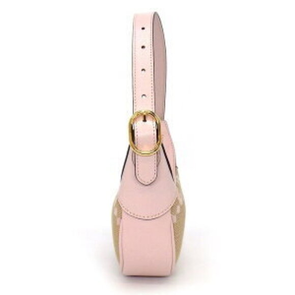 Gucci Ophidia Shoulder Bag UKMBG Pink Beige Jumbo GG Canvas - Picture 2 of 9